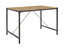 48" Angle Iron Wood Dining Table, Barnwood