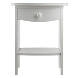 Claire Accent Table White Finish