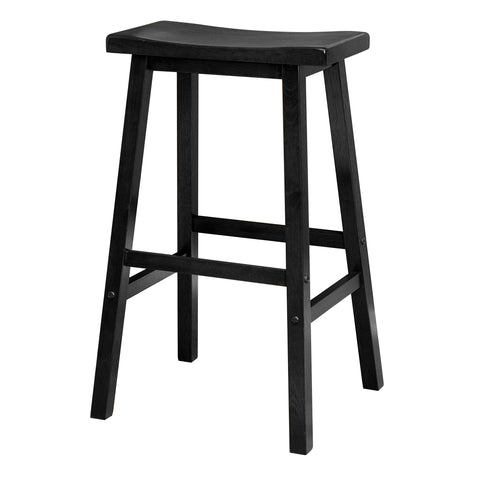 Satori 29" Saddle Seat Bar Stool Black