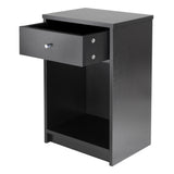 Squamish Accent table with 1 Drawer, Black Finish