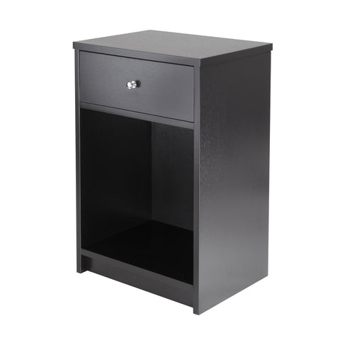 Squamish Accent table with 1 Drawer, Black Finish
