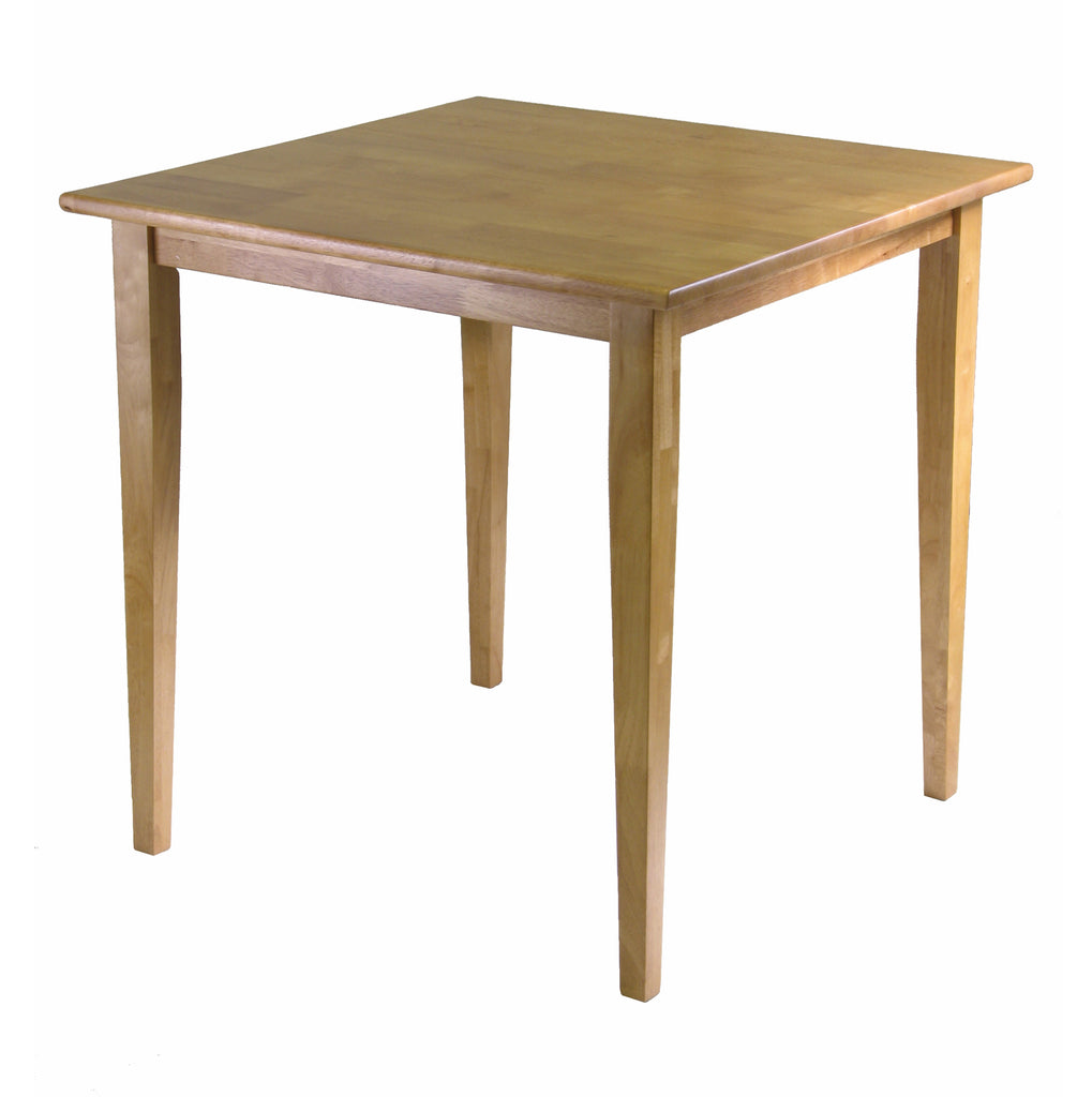 Groveland Square Dining Table, Shaker Leg, Light Oak Finish