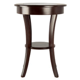 Cassie Round Accent Table with Glass