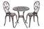 Antique Bronze Cast Aluminum 3pc. Bistro Set