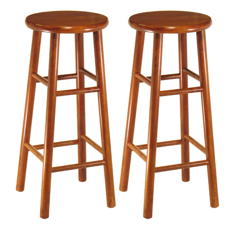 Tabby 2-Pc 30" Bar Stool Set Cherry