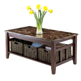 Zoey Coffee Table Faux Marble Top