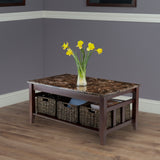 Zoey Coffee Table Faux Marble Top