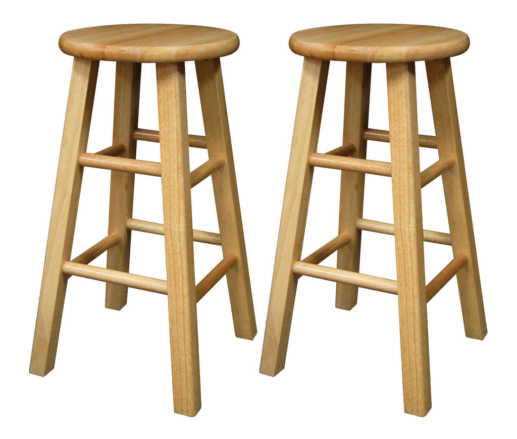 Pacey 2-Pc 24" Bar Stool Set Beech