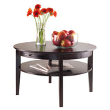 Amelia Round Coffee Table with Pull out Tray