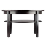 Amelia Round Coffee Table with Pull out Tray