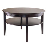 Amelia Round Coffee Table with Pull out Tray