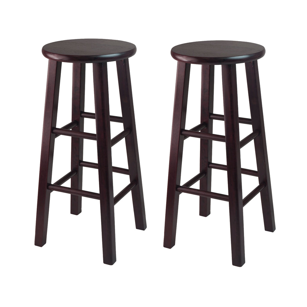 Pacey 2-Pc 29" Bar Stool Set Espresso