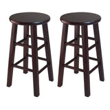 Pacey 2-Pc 24" Bar Stool Set Espresso