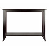 Genoa Rectangular Console Table with Glass and shelf