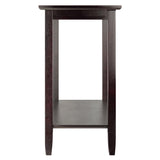 Genoa Rectangular Console Table with Glass and shelf