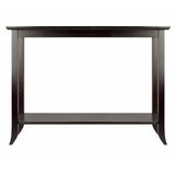 Genoa Rectangular Console Table with Glass and shelf