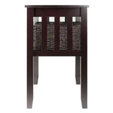 Morris Console Hall Table with 3 Foldable Baskets