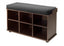 Townsend Bench with Black Cushion Seat