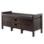 Fulton Cushion Storage Hall Bench with Baskets
