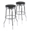 Summit 2-PC Swivel Stools with Faux Leather