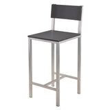 Hanley 3-pc High Table with 2 High Back Stools