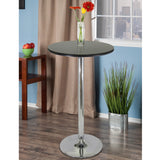 Spectrum Pub Table 24" Round, Black with Chrome