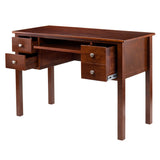 Emmett Writing Desk with pull out keyboard and two drawers plus a file drawer