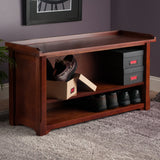 Milan Bench with Storage shelf