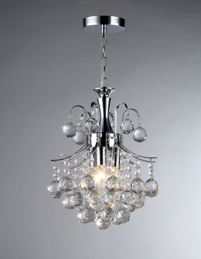 Vector Crystal and Chrome Chandelier