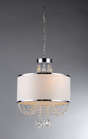 Hera Shaded Crystal-detailed 4-light Chandelier