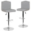 2 Pk. Bellagio Contemporary Adjustable Height Barstool with Accent Nail Trim