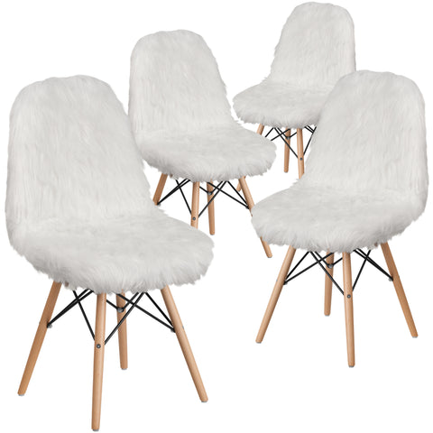 4 Pk. Shaggy Dog Accent Chair