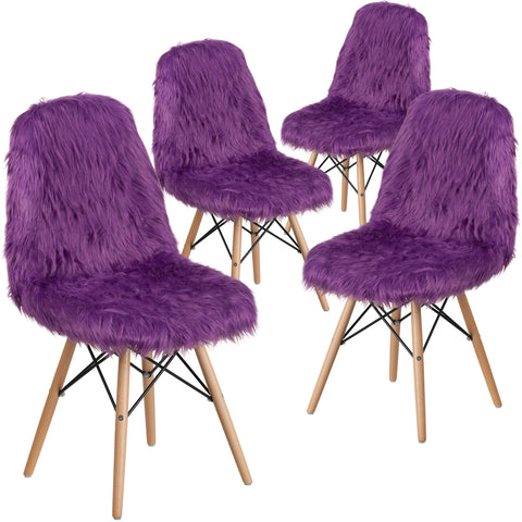 4 Pk. Shaggy Dog Accent Chair