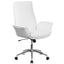 Mid-Back Leather Executive Executive Swivel Chair with Flared Arms