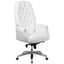 High Back Traditional Tufted Leather Multifunction Executive Swivel Chair with Arms