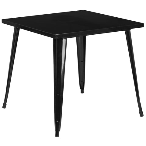 31.75'' Square Metal Indoor-Outdoor Table
