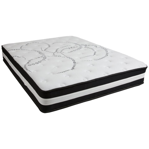 Capri Comfortable Sleep 12 Inch Foam and Pocket Spring Mattress, Queen in a Box