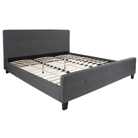 Tribeca King Size Tufted Upholstered Platform Bed