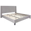 Riverdale King Size Tufted Upholstered Platform Bed