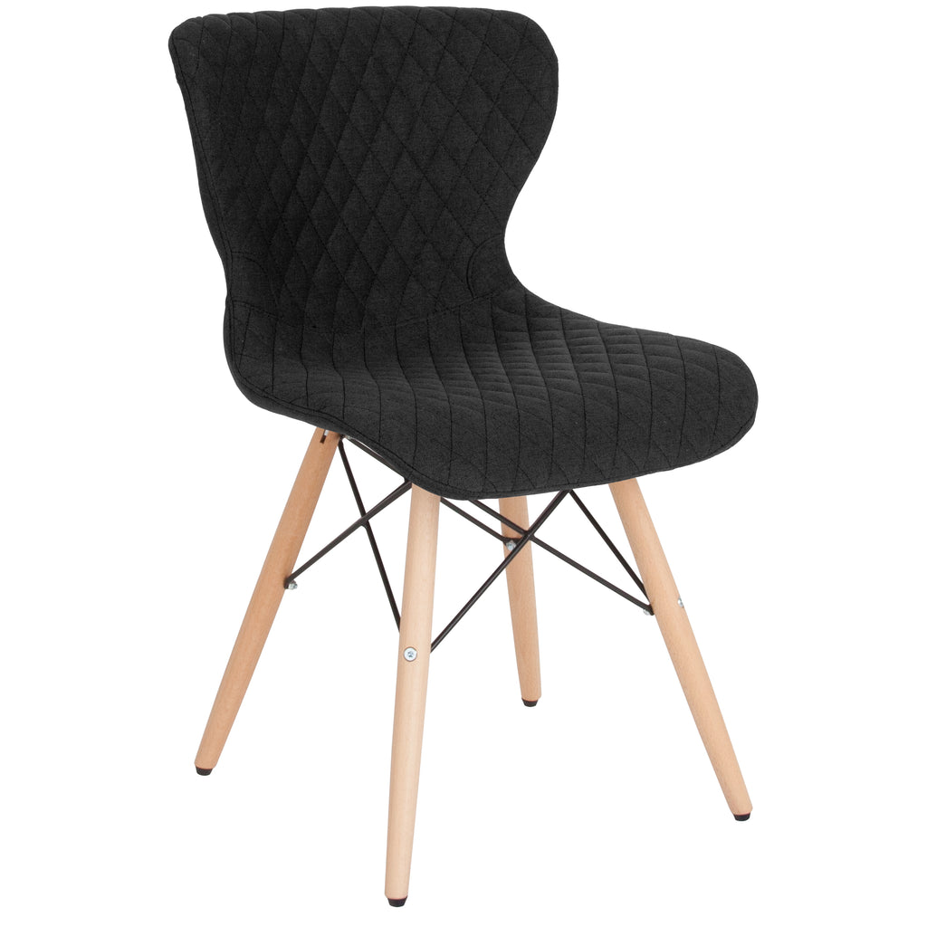 Riverside Contemporary Upholstered Chair with Wooden Legs