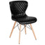 Riverside Contemporary Upholstered Chair with Wooden Legs