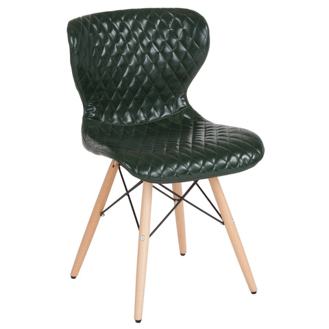 Riverside Contemporary Upholstered Chair with Wooden Legs