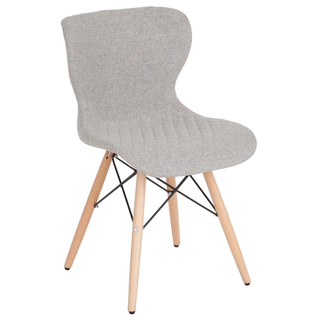 Riverside Contemporary Upholstered Chair with Wooden Legs