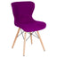 Riverside Contemporary Upholstered Chair with Wooden Legs