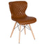 Riverside Contemporary Upholstered Chair with Wooden Legs