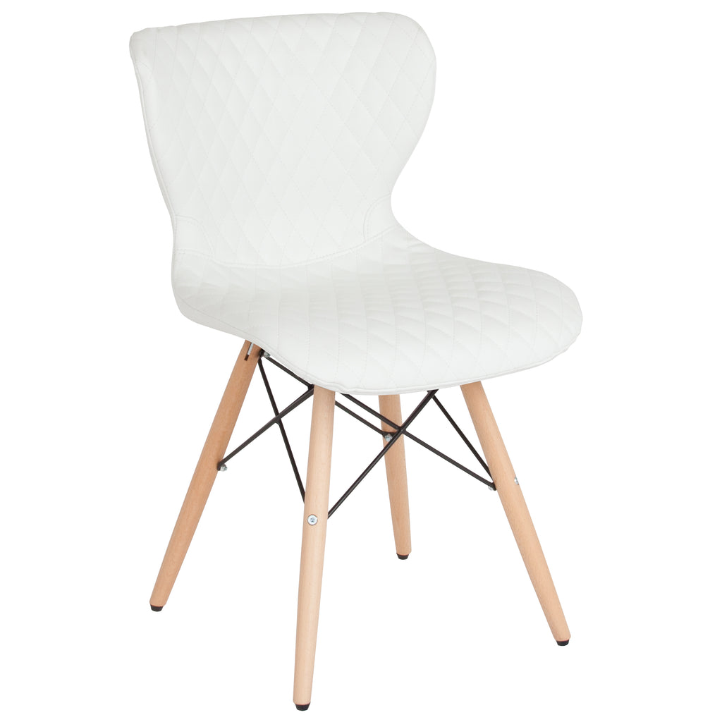 Riverside Contemporary Upholstered Chair with Wooden Legs