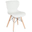 Riverside Contemporary Upholstered Chair with Wooden Legs