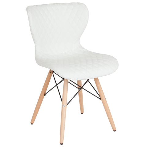 Riverside Contemporary Upholstered Chair with Wooden Legs