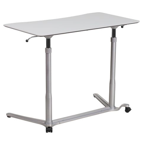 Sit-Down, Stand-Up Computer Desk with 37.375''W Top (Adjustable Range 29'' - 40.75'')