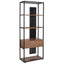 Cumberland Collection Bookshelf with Drawer and Shelves in Wood Grain Finish